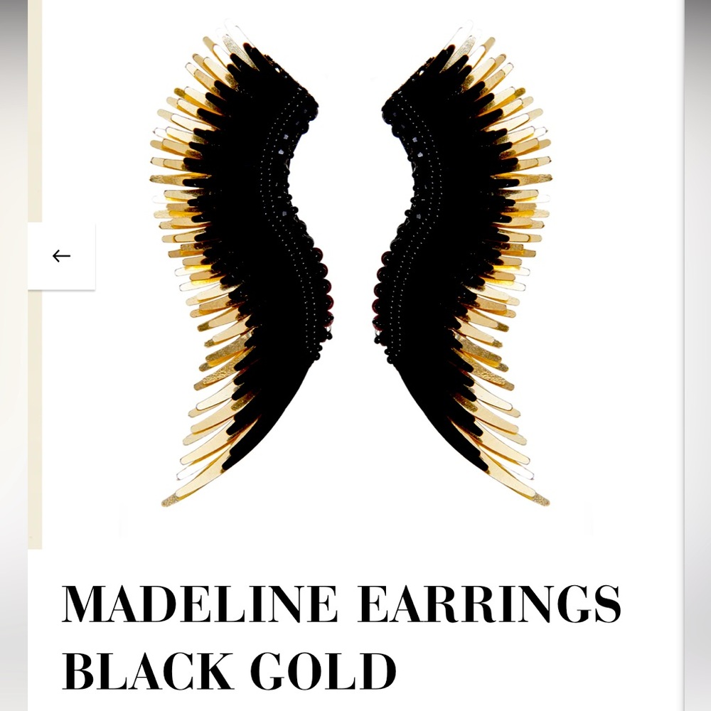 Mignonne Gavigan Madeline Earrings Black Gold